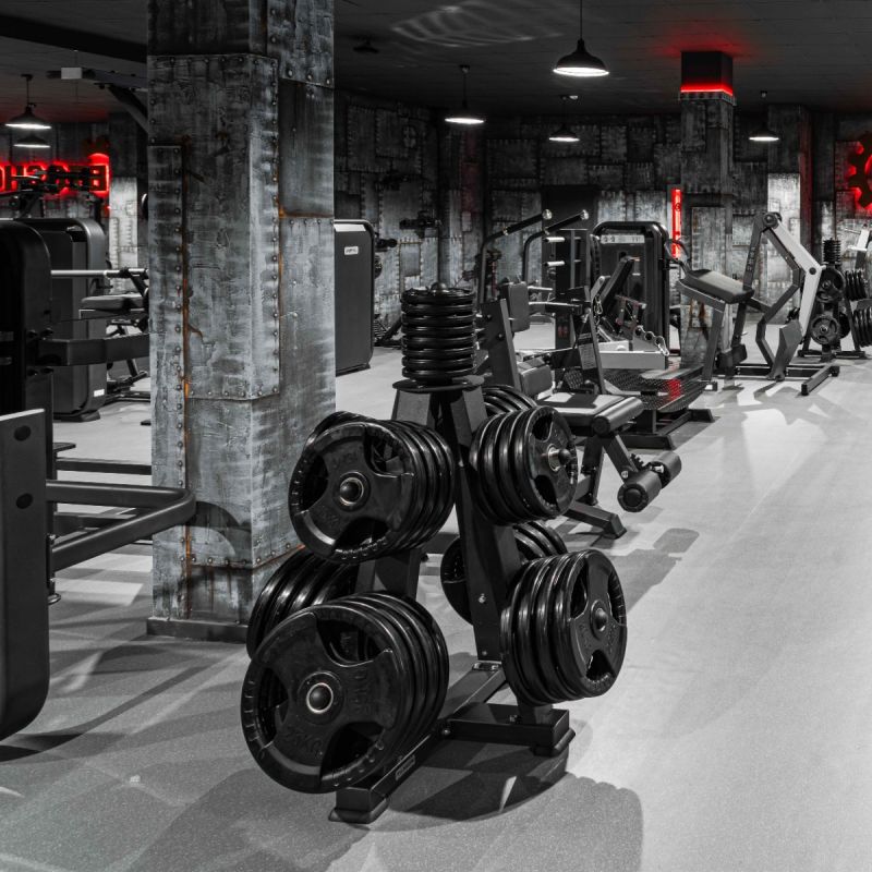 Диск обрезиненный 3 HANDLE черный D51 мм PROFI-FIT 20 кг