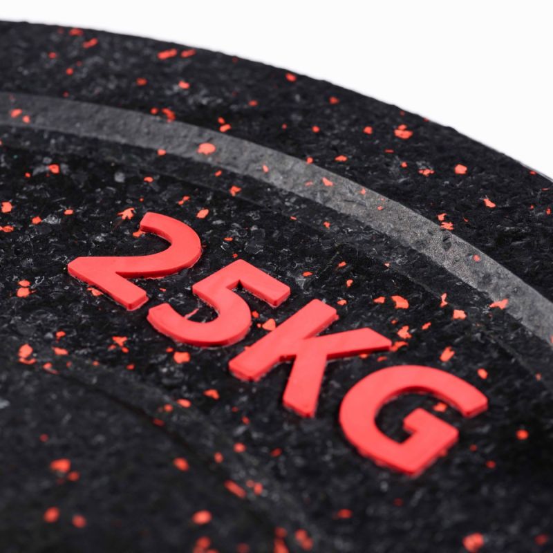 Диск для штанги HI-TEMP с цветными вкраплениями D51 мм PROFI-FIT 25 кг