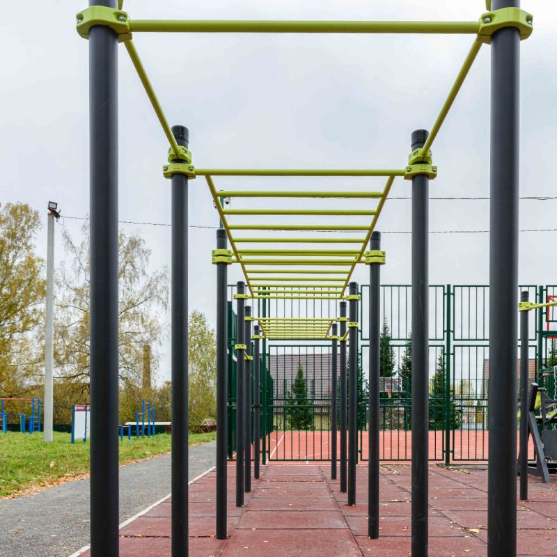 W262 Воркаут (рукоход трехуровневый, 5 турников) ZAVODSPORTA