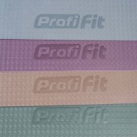 Коврик для йоги и фитнеса БАЗА (кофейный-бежевый) 5 мм PROFI-FIT