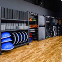 Гантель в виниловой оболочке, шестигранник PROFI-FIT 2 кг, оранжевая