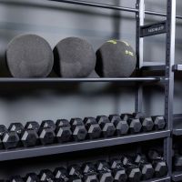 Гантель гексагональная обрезиненная PROFI-FIT 15 кг