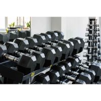 Гантель гексагональная обрезиненная PROFI-FIT 70 кг