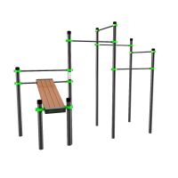 W249 Воркаут (наклонная скамья и 5 перекладин) ZAVODSPORTA