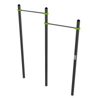 W312 Воркаут Перекладины разноуровневые для подтягивания из виса на высокой перекладине ZAVODSPORTA