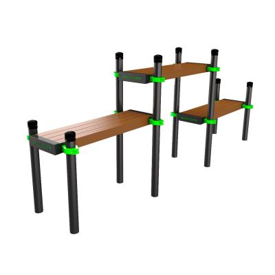 W225 Воркаут Скамейка трехуровневая ZAVODSPORTA