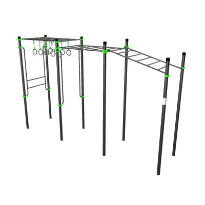 W258 GTO Рукоход с изменением высоты с подвижными кольцами (разноуровневый) ZAVODSPORTA