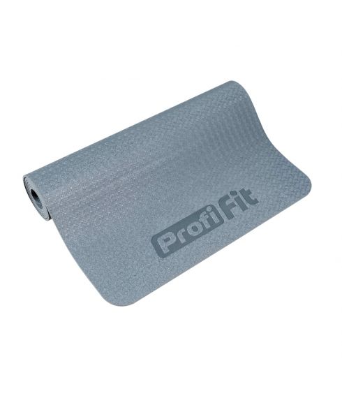 Коврик для йоги и фитнеса СТАНДАРТ (графит) 5 мм PROFI-FIT