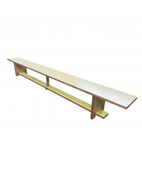 Скамья гимнастическая фанерная на фанерных ножках 2,4 м ZAVODSPORTA