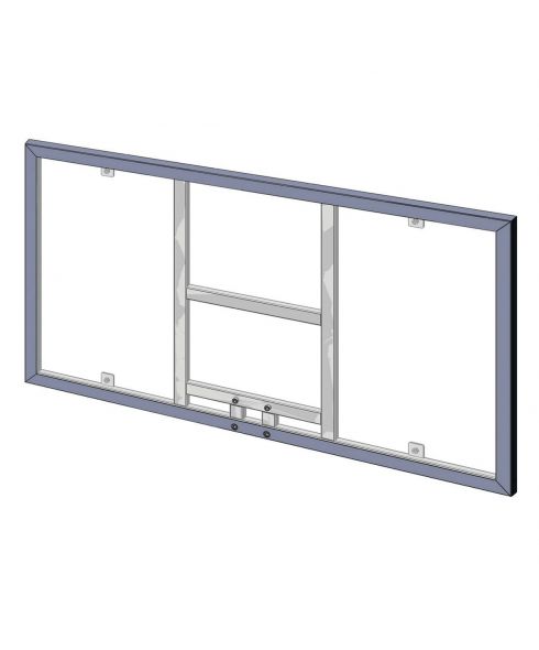 Щит баскетбольный игровой (монолитный поликарбонат) 1050х1800 мм ZAVODSPORTA