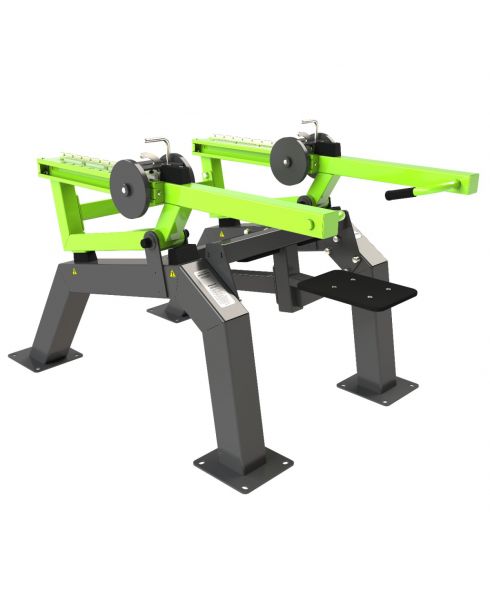 P-1806 Уличный тренажер Трицепс-машина (имитация отжиманий) с переменной нагрузкой ZAVODSPORTA