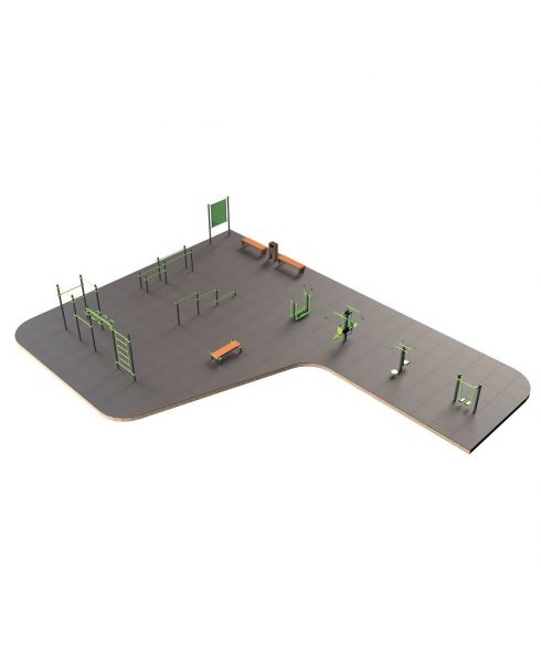 S-1012 Спортивная площадка 227 кв.м ZAVODSPORTA