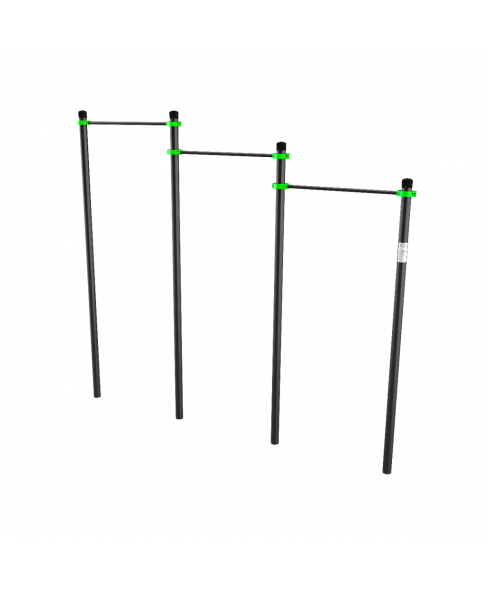 W211 GTO Перекладины разноуровневые для подтягивания из виса на высокой перекладине ZAVODSPORTA